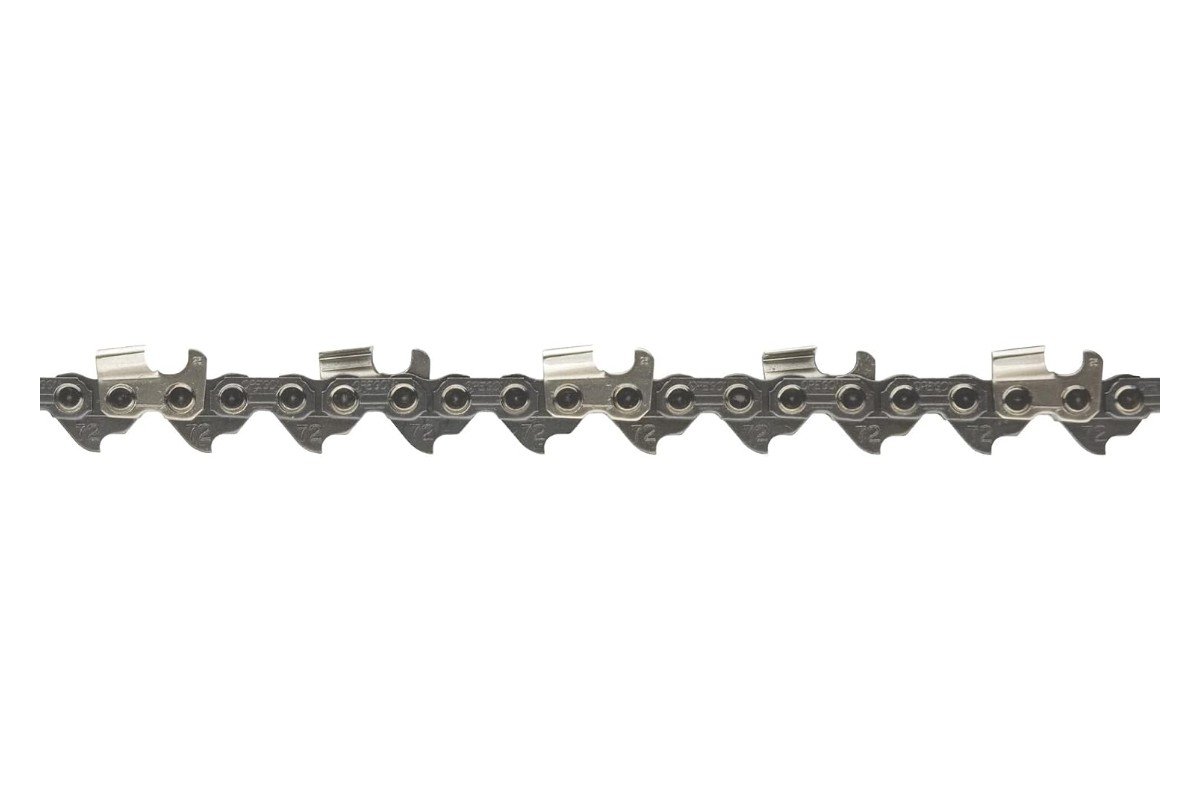 Section of Oregon RipCut ripping chain showing its cutters and drive links
