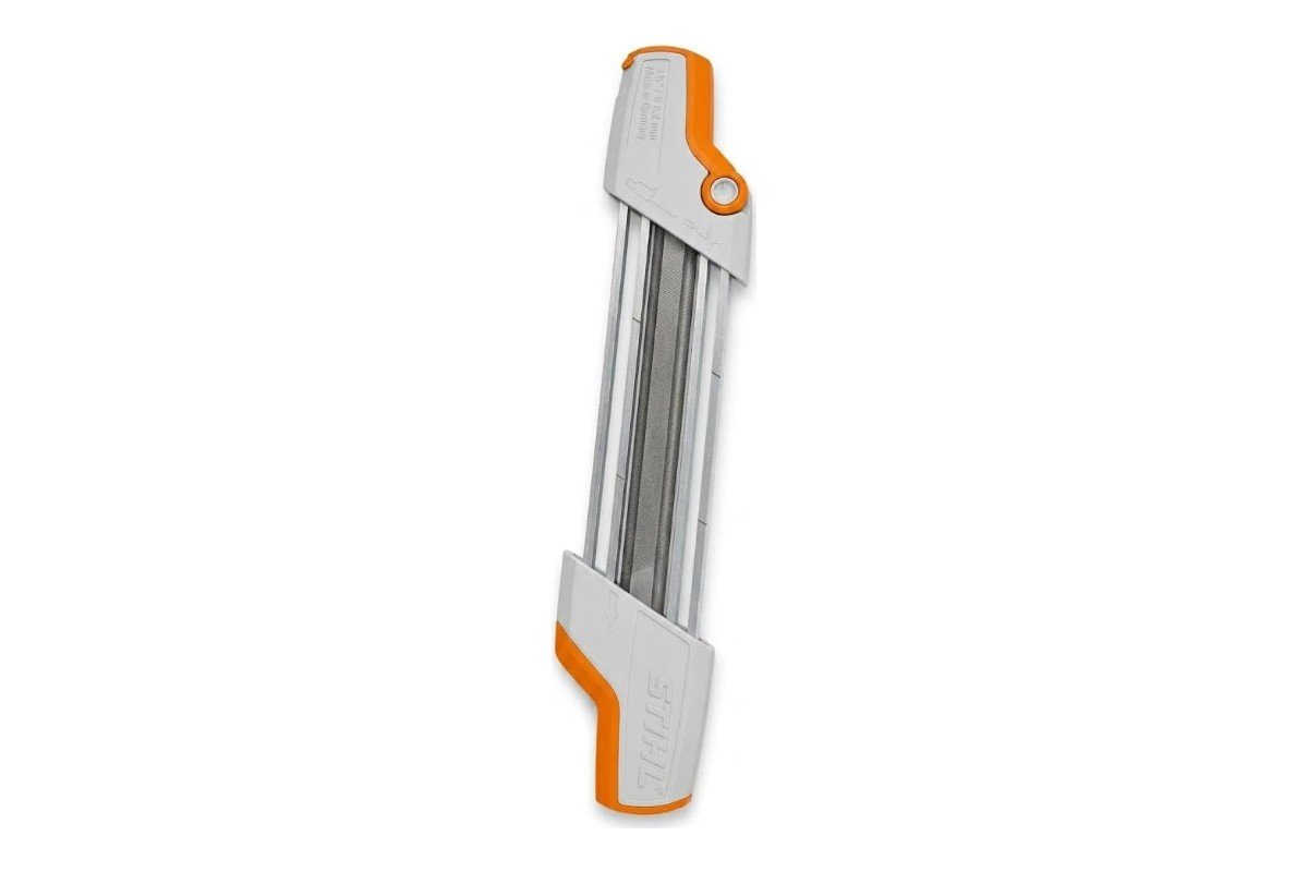 Stihl 2-in-1 Easy File, which files the cutter and the depth gauge in one pass